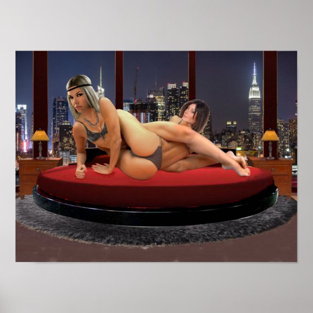 Foxy Penthouse Wrestling Poster (Front)