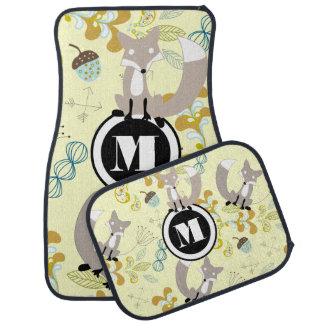 Foxy Personalized Monogram Car Mat