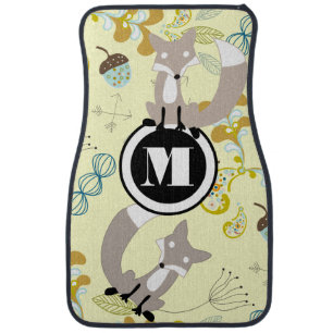Foxy Personalized Monogram Car Mat