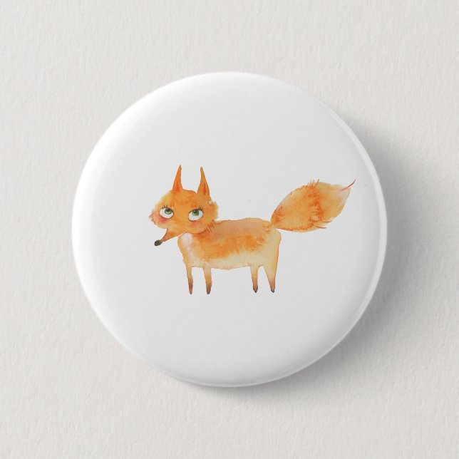 Foxy Pinback Button (Front)