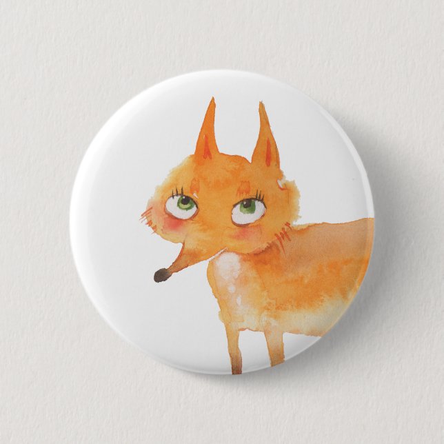 Foxy Pinback Button (Front)