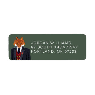 Foxy Portrait | Add Your Name Label