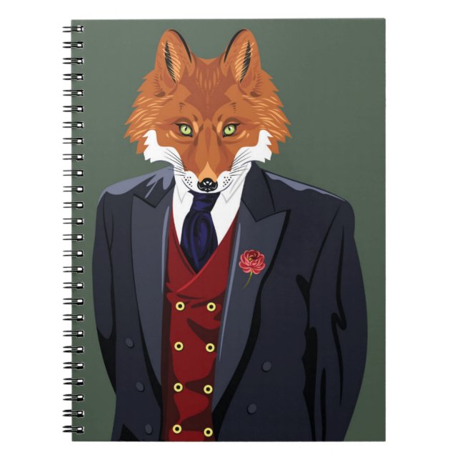 Foxy Portrait Notebook (Front)
