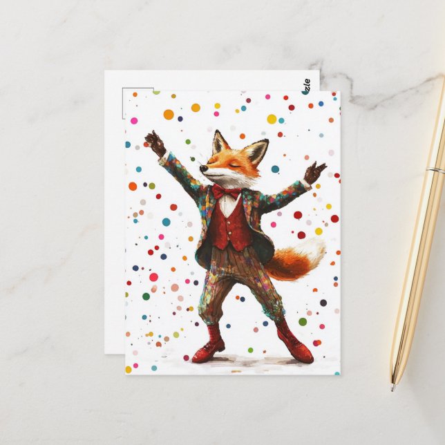Foxy Postcard (Front/Back In Situ)