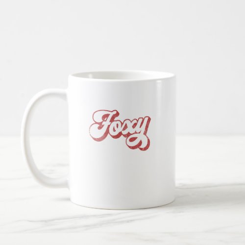 Foxy Red Distressed lookGroovy Retro Vintage  Coffee Mug