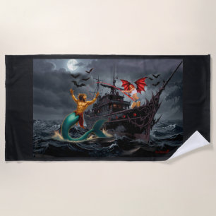 Foxy Roxy Vampire Rebel-High Seas Beach Towel
