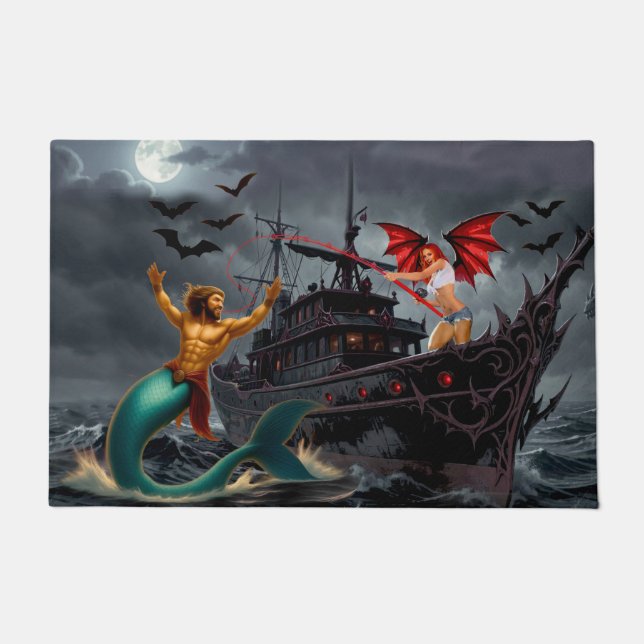 Foxy Roxy Vampire Rebel-High Seas  Doormat (Front)