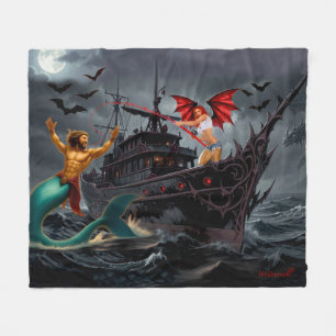 Foxy Roxy Vampire Rebel-High Seas Fleece Blanket