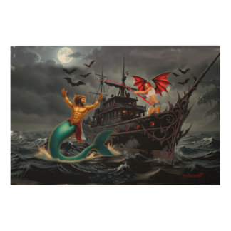 Foxy Roxy Vampire Rebel-High Seas Wood Wall Art
