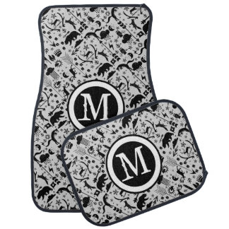 Foxy Rustic Personalized Monogram Arrow Clouds Car Floor Mat