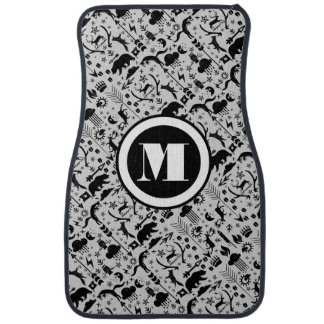Foxy Rustic Personalized Monogram Arrow Clouds Car Mat