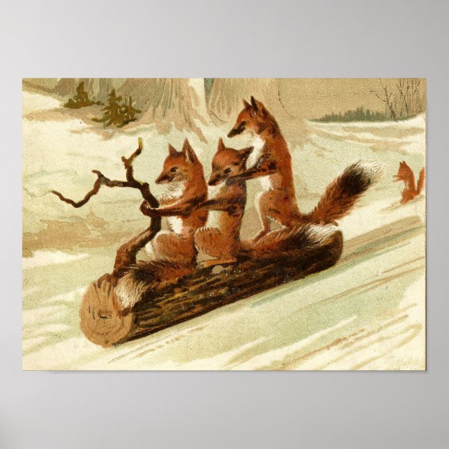 Foxy Sleigh Ride Poster (Front)