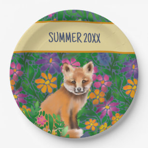 Foxy Summer Paper Plates