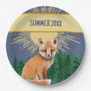 Foxy Summer Paper Plates
