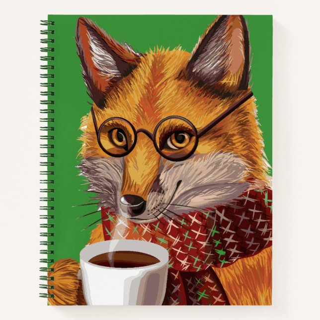 Foxy Tea Time Notebook (Front)