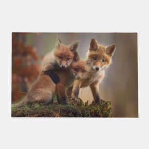 Foxy Triplets Doormat