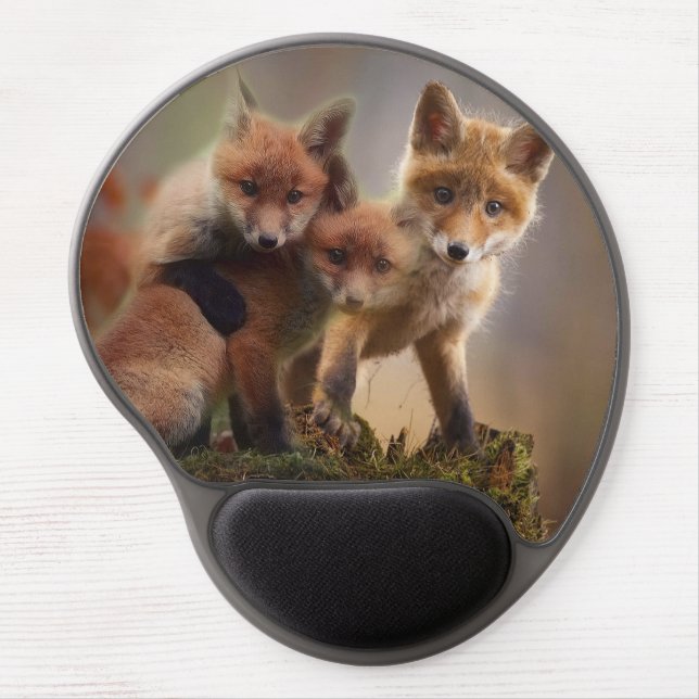 Foxy Triplets Gel Mouse Pad (Front)