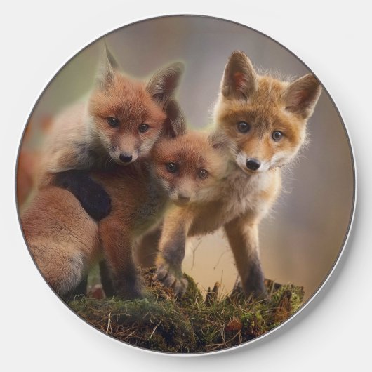 Foxy Triplets Wireless Charger (Front)