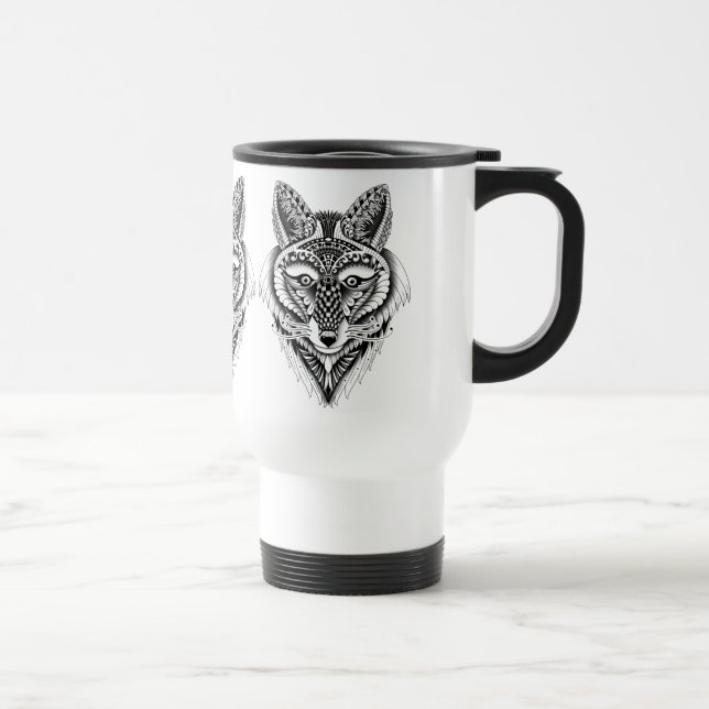 Foxy Wolf Travel Mug (Right)