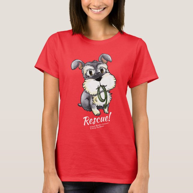 Fozi Schnauzer - Dark T-Shirt (Women) (Front)