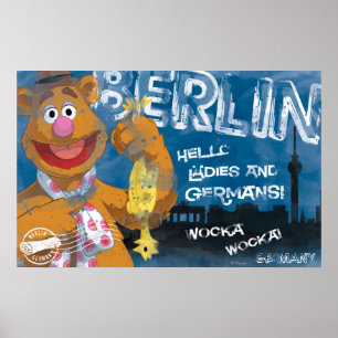 Fozzie Bear - Berlin, Germany Poster