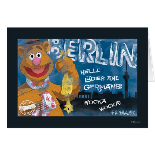 Fozzie Bear - Berlin, Germany Poster Cards (Front Horizontal)