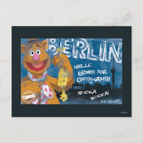 Fozzie Bear _ Berlin Germany Poster Postcard