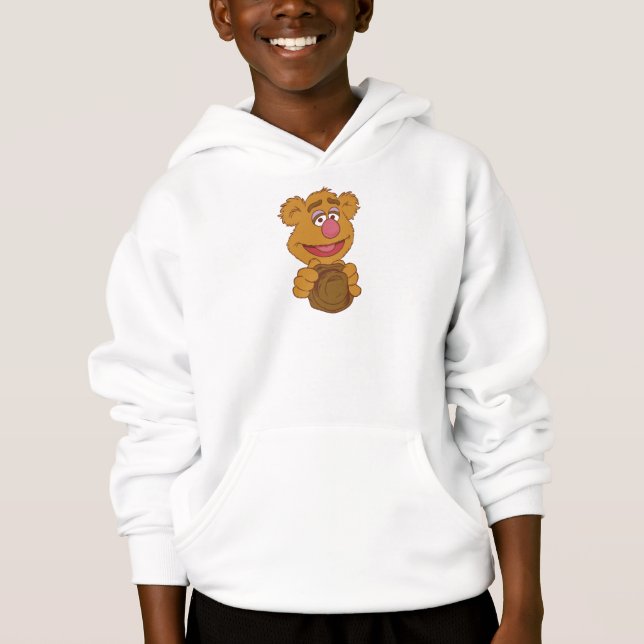 Fozzie Bear Holding Disney Hoodie (Front)