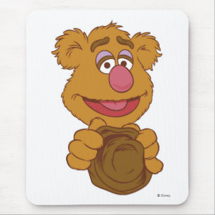 Fozzie Bear Holding Disney Mouse Pad