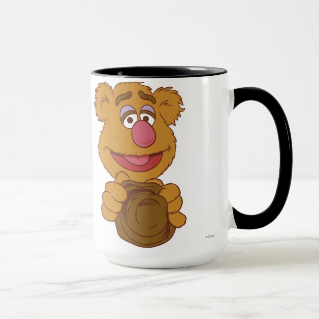 Fozzie Bear Holding Disney Mug (Right)