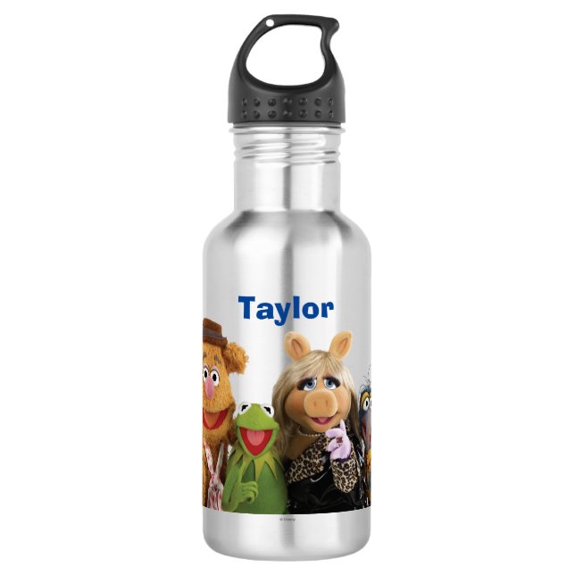 Fozzie, Kermit, Miss Piggy, and Gonzo Water Bottle (Front)