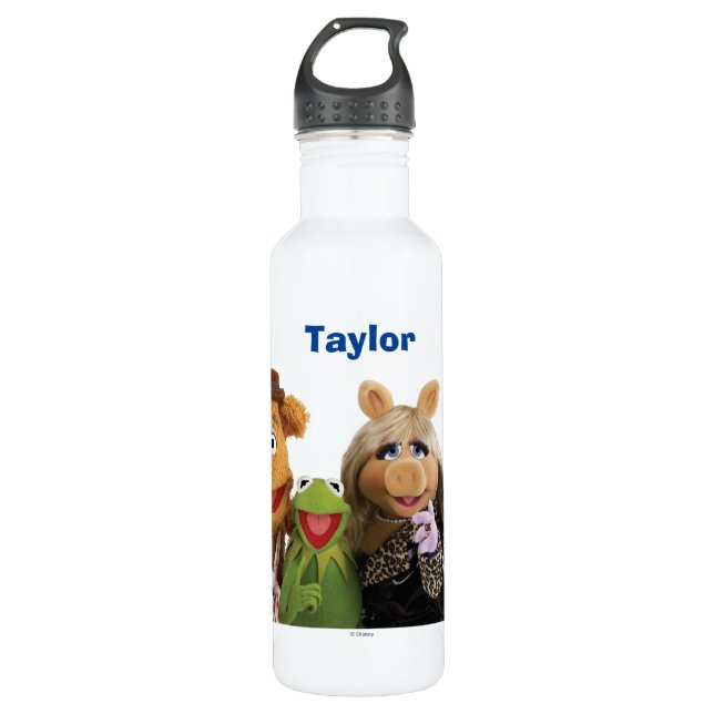 Fozzie, Kermit, Miss Piggy, and Gonzo Water Bottle (Front)