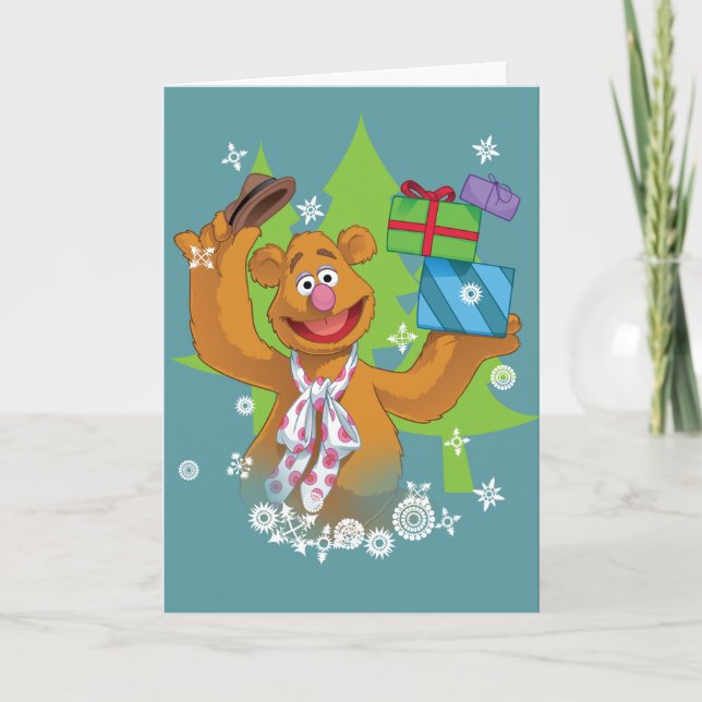 Fozzy the Bear | Happy Holidays Holiday Card (Front)