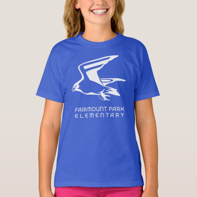 FPE Falcon Blue Girls T-Shirt (Front)