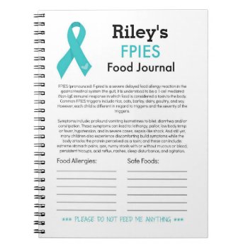 Fpies Food Journal by trustmeimamom at Zazzle