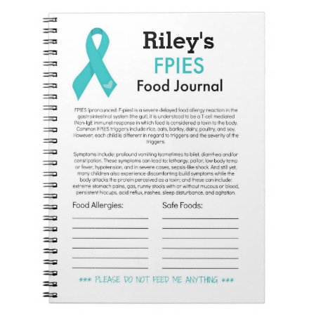 Fpies Food Journal