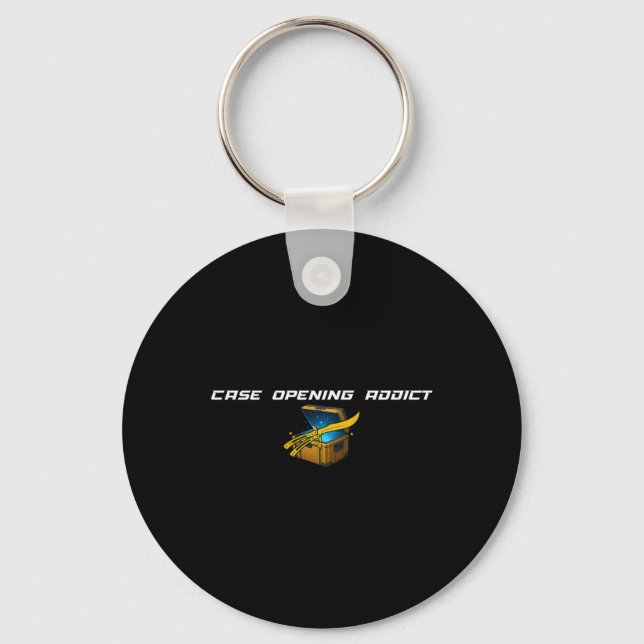Fps Gamer Funny Cs First Person Competitive Gaming Keychain (Front)