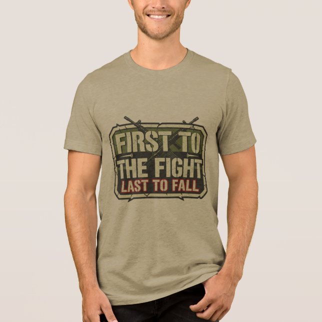 FPS Gamer Motivational Quote T-Shirt Tri-Blend Shirt (Front)