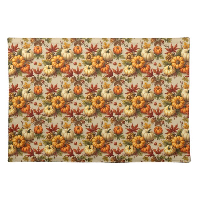 fPumpkin Harvest Cloth Placemat (Front)