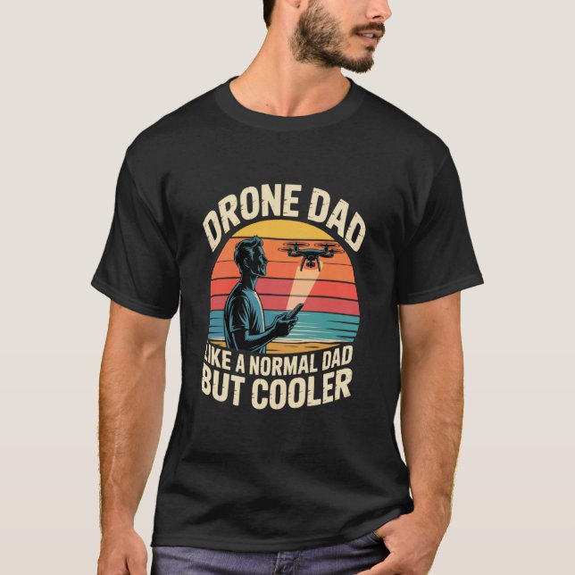 FPV Racing Drone Operator Dad FAA Licensed FAA Cer T-Shirt (Front)