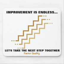 FQ Improvement Steps are endless - Mousepad