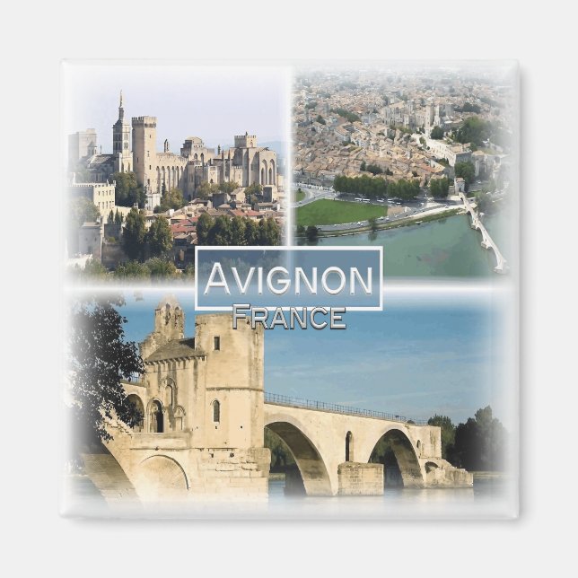 FR0117 Europe, France, Avignon, Fridge Magnet (Front)