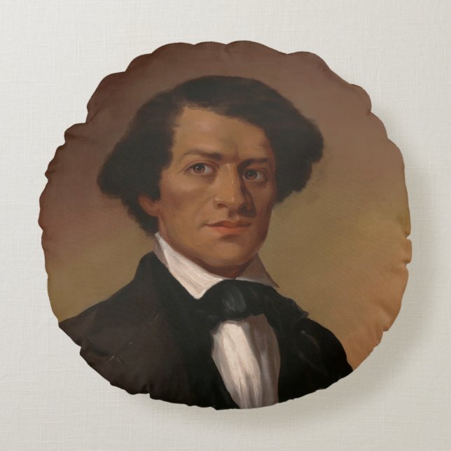 Fr3d3rick Bailey Douglass: Civil Rights Legend   Round Pillow (Front)