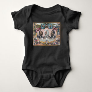 Fr3d3rick Bailey Douglass with Black Abolitionist  Baby Bodysuit