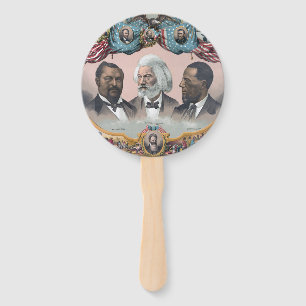Fr3d3rick Bailey Douglass with Black Abolitionist Hand Fan
