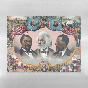 Fr3d3rick Bailey Douglass with Black Abolitionist  Magnetic Dry Erase Sheet