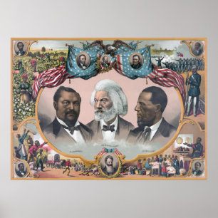 Fr3d3rick Bailey Douglass with Black Abolitionist Poster