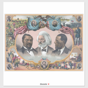 Fr3d3rick Bailey Douglass with Black Abolitionist Sticker
