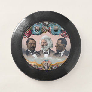 Fr3d3rick Bailey Douglass with Black Abolitionist  Wham-O Frisbee