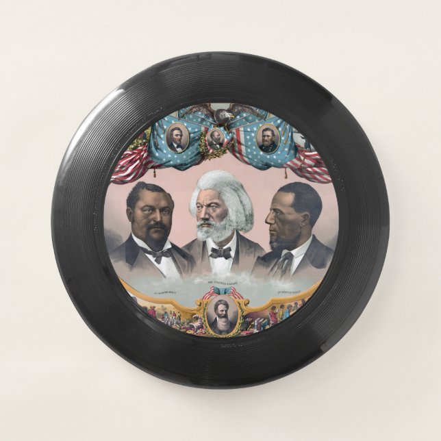 Fr3d3rick Bailey Douglass with Black Abolitionist  Wham-O Frisbee (Front)